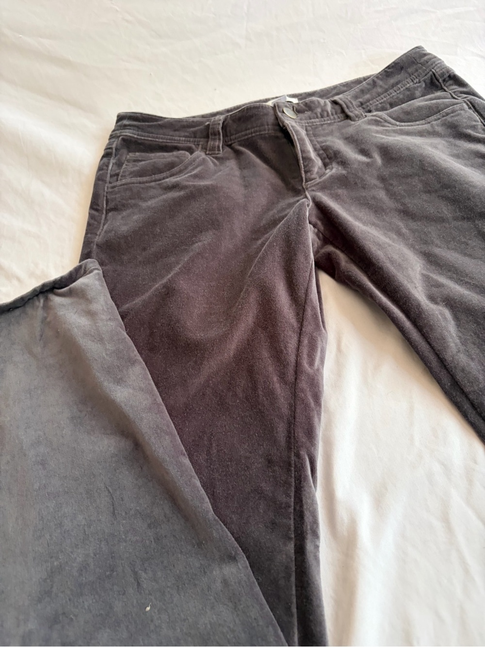 Garnet Hill Women’s Charcoal Skinny Corduroy Jeans Size 2P
